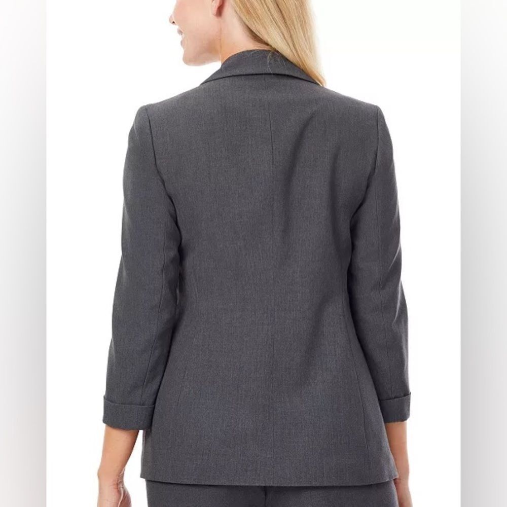 JONES NEW YORK WOMENS Blazer jacket Gray size XS - Picture 2 of 10